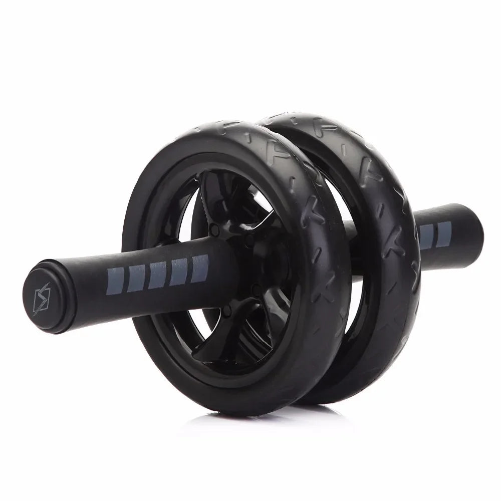 15cm Double-Wheel Abs Roller Non-Slip Silent Core Black-1