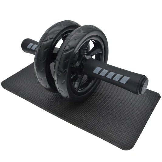 15cm Double-Wheel Abs Roller Non-Slip Silent Core Black-0